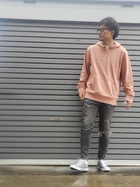「サタデーズ ニューヨークシティ (Saturdays NYC)」｜「アイテム（シューズ）」を使った、エポジンさん（メンズ・175cm）の春コーディネート