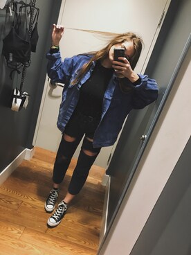 「Missguidedのアイテム（トップス）」を使った、Rachelさん（レディース・165cm）の冬コーディネート