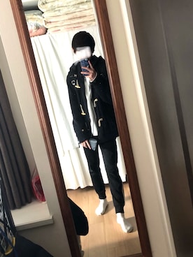 「Levi's（リーバイス）のアイテム（ダッフルコート）」を使った、Lemongaさん（メンズ・170cm）の秋コーディネート