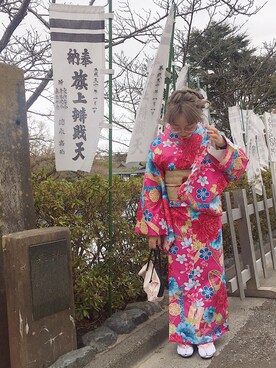 「travel」｜「アイテム（その他）」を使った、右狗さん（レディース・151cm）の冬コーディネート