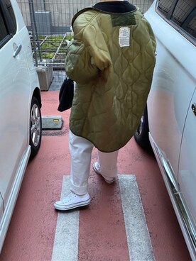 「アニエスベー」｜「アイテム（オールインワン・サロペット）」を使った、aikさん（レディース・159cm）の春コーディネート