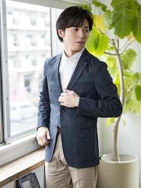 「TABITUS（タビタス）のアイテム」を使った、多田さん（メンズ・173cm）の冬コーディネート