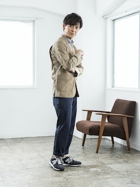 「その他セレクト（ソノタセレクト）のアイテム」を使った、多田さん（メンズ・173cm）の冬コーディネート