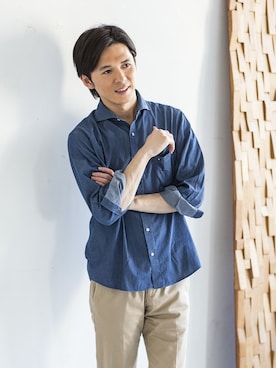 「その他セレクト（ソノタセレクト）のアイテム」を使った、多田さん（メンズ・173cm）の冬コーディネート