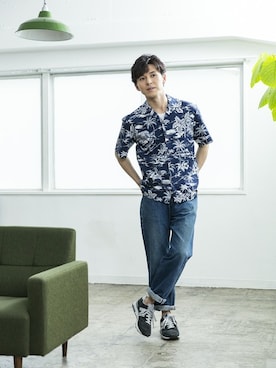 「その他セレクト（ソノタセレクト）のアイテム」を使った、多田さん（メンズ・173cm）の冬コーディネート