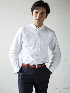 「スーツ」｜多田さん（メンズ・173cm）の冬コーディネート