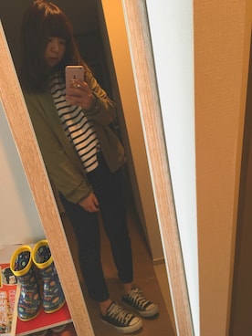 「CONVERSE（コンバース）のconverse（コンバース） ALL STAR OX（オールスターOX）（スニーカー）」を使った、SHIORI☺︎さん（レディース・153cm）の春コーディネート