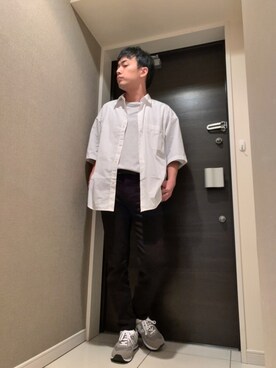 「UNIQLO（ユニクロ）の50色ソックス（消臭機能付き）（ソックス/靴下）」を使った、しんじさん（メンズ・169cm）の夏コーディネート