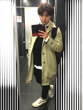 「MAKAVELIC（マキャベリック）のアイテム（PC・スマホグッズ/家電）」を使った、勇さん（メンズ・170cm）の冬コーディネート