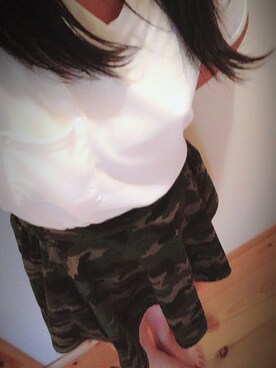 「WEGO（ウィゴー）のアイテム（スカート、グリーン系）」を使った、s!gdさん（レディース・155cm）の夏コーディネート