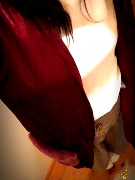 「Chambre（シャンブル）のアイテム（ブーティ、ベージュ系）」を使った、s!gdさん（レディース・155cm）の冬コーディネート