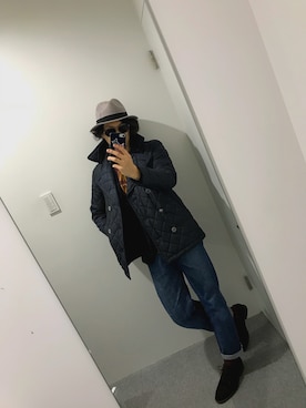 「MACKINTOSH PHILOSOPHY（ﾏｯｷﾝﾄｯｼｭ ﾌｨﾛｿﾌｨｰ）のアイテム（ブルゾン）」を使った、Donnieさん（メンズ・171cm）の春コーディネート