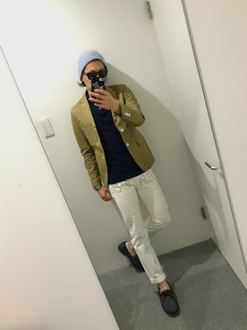 「AAPE BY A BATHING APE（エーエイプバイアベイシングエイプ）のアイテム（ジャケット/アウター）」を使った、Donnieさん（メンズ・171cm）の春コーディネート