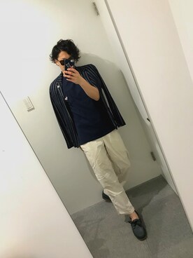 「パイル」｜「アイテム（ジャケット/アウター）」を使った、Donnieさん（メンズ・171cm）の春コーディネート