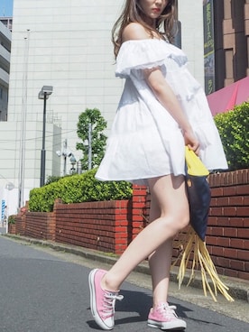 「アイテム（クラッチバッグ）」を使った、My i meさん（レディース・162cm・20代）の夏コーディネート