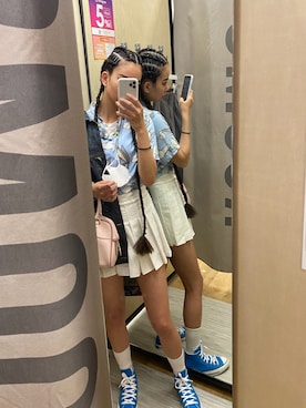 「アイテム（トップス）」を使った、yuweさん（レディース・167cm・10代）の夏コーディネート