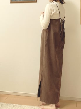 「ISOOK（アイスー）のアイテム（ワンピース/ドレス）」を使った、@てんてんさん（レディース・153cm）の春コーディネート