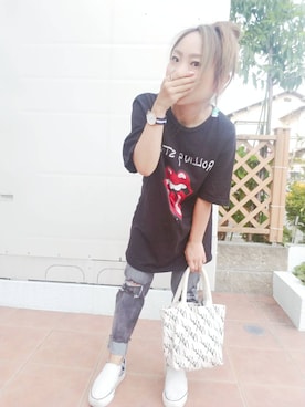 「アイテム（ピアス（両耳用））」を使った、みーぬさん（レディース・142cm・30代）の夏コーディネート