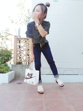 「アイテム（ピアス（両耳用））」を使った、みーぬさん（レディース・142cm・30代）の夏コーディネート