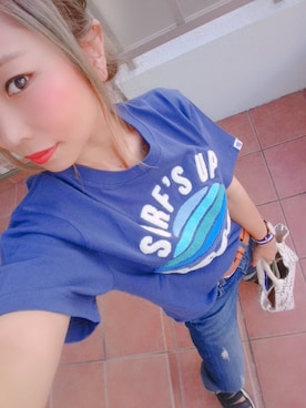 「ボーイフレンドデニム」｜「アイテム（その他）」を使った、みーぬさん（レディース・142cm）の秋コーディネート