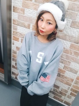 「アイテム（ピアス（両耳用））」を使った、みーぬさん（レディース・142cm・30代）の冬コーディネート