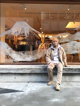 「パタゴニア」｜HAPPY西村さん（メンズ・180cm）の冬コーディネート