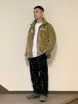 「ARMY TWILL（アーミーツイル）のアイテム（ミリタリージャケット）」を使った、あつくんさん（メンズ・165cm）の冬コーディネート