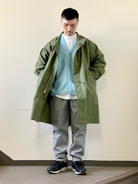 「JOURNAL STANDARD relume（ジャーナルスタンダード　レリューム）のアイテム（モッズコート）」を使った、あつくんさん（メンズ・165cm）の春コーディネート