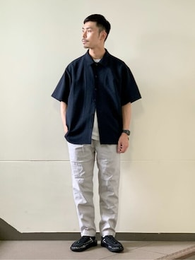 「KEEN（キーン）のアイテム（シューズ）」を使った、あつくんさん（メンズ・165cm）の夏コーディネート