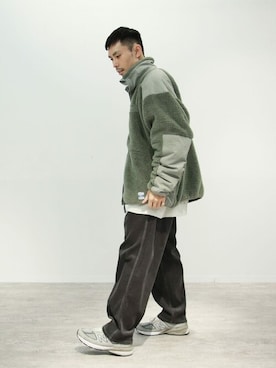 JOURNAL STANDARD relume町田店｜あつくん使用「ARMY TWILL（◆【ARMY TWILL/アーミーツイル】別注フリースジャケット）」的時尚穿搭