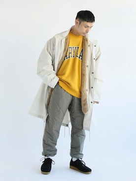 「JOURNAL STANDARD relume（ジャーナルスタンダード　レリューム）のアイテム（モッズコート）」を使った、あつくんさん（メンズ・165cm）の秋コーディネート
