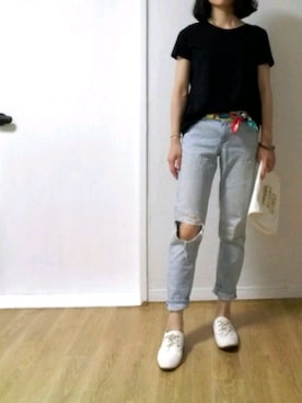 「8seconds（エイトセカンズ）のアイテム（シューズ）」を使った、naoko🌸尚子さん（レディース・164cm）の春コーディネート