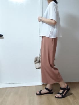 「와이드팬츠」｜naoko🌸尚子さん（レディース・164cm）の夏コーディネート