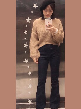 「ONLY（オンリー）のアイテム（パンツ）」を使った、枪枪さん（レディース・160cm）の秋コーディネート