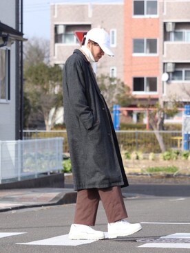 「WEAR」｜「アイテム（トレンチコート）」を使った、レンさん（メンズ・170cm）の冬コーディネート