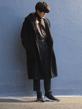 「shiyoh」｜「アイテム（モッズコート）」を使った、レンさん（メンズ・170cm）の冬コーディネート
