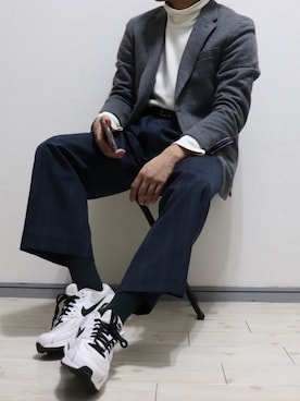 「TOMMY HILFIGER（トミーヒルフィガー）のアイテム（テーラードジャケット）」を使った、レンさん（メンズ・170cm）の冬コーディネート