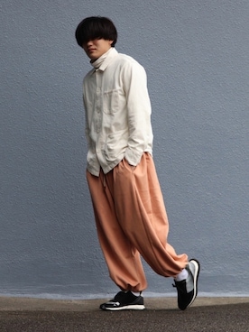 「RICK OWENS」｜「アイテム（ブルゾン）」を使った、レンさん（メンズ・170cm）の春コーディネート