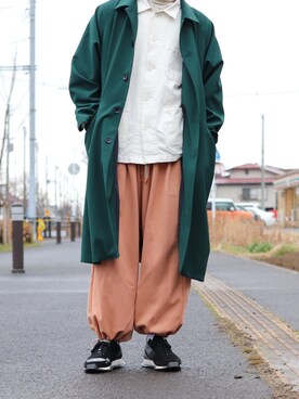 「RICK OWENS」｜「アイテム（ブルゾン）」を使った、レンさん（メンズ・170cm）の春コーディネート