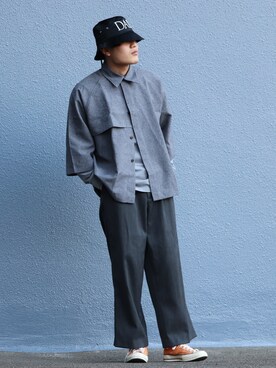 「CHRISTIAN DADA（クリスチャンダダ）のアイテム（帽子）」を使った、レンさん（メンズ・170cm）の春コーディネート