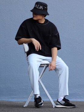 「CHRISTIAN DADA（クリスチャンダダ）のアイテム（帽子）」を使った、レンさん（メンズ・170cm）の春コーディネート