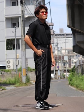 「ADER error（アーダーエラー）のアイテム（パンツ）」を使った、レンさん（メンズ・170cm）の夏コーディネート