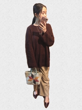 Rinさん（レディース・161cm）の冬コーディネート