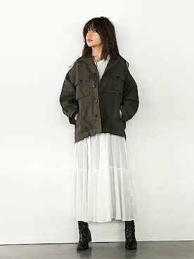 「MAISON DE REEFUR」｜「アイテム（ジャケット/アウター）」を使った、KAORI TACHIさん（レディース・160cm）の秋コーディネート