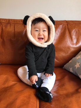 あややさん（キッズ・70cm）の秋コーディネート