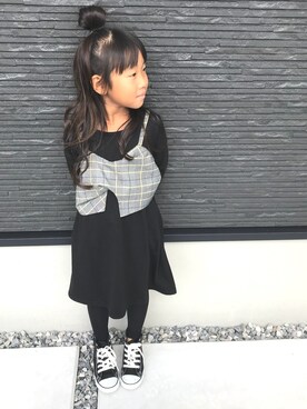 riiiyyy**さん（キッズ・110cm）の秋コーディネート