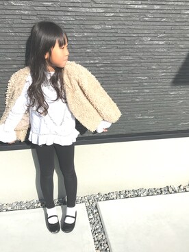 riiiyyy**さん（キッズ・110cm）の冬コーディネート