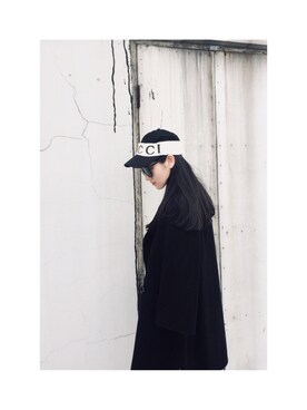 「アイテム（ダッフルコート）」を使った、Amber陈梦娴さん（レディース・165cm・10代）の秋コーディネート