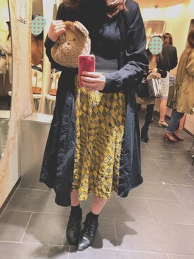 「トイレから失礼しやす」｜「アイテム（シャツワンピース）」を使った、ゆんさん（レディース・165cm）の春コーディネート