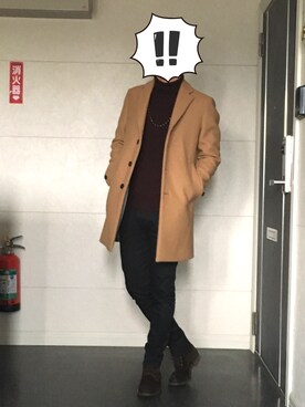 「SHIPS JET BLUE（シップスジェットブルー）のアイテム（ブーツ）」を使った、kazukixさん（メンズ・172cm）の冬コーディネート